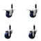 Service Caster 3'' Solid Poly Swivel 1'' Expanding Stem Caster Set 2 Total Lock Brakes, 4PK SCC-EXTTL20S314-SPUS-2-S-2-1 - alternate 1
